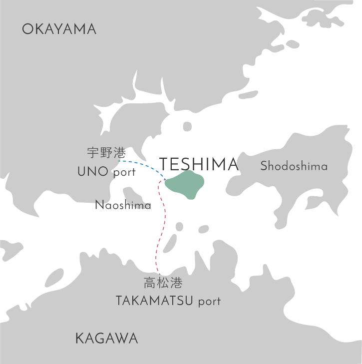 TESHIMA Location